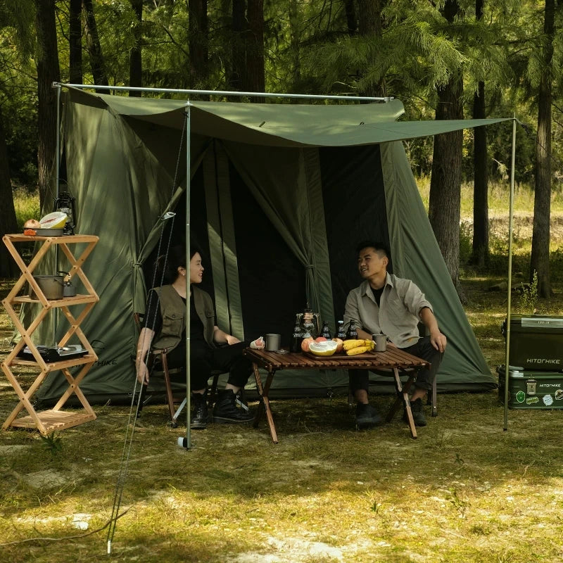 New arrival glamping waterproof cotton canvas tent spring camping tent outdoor