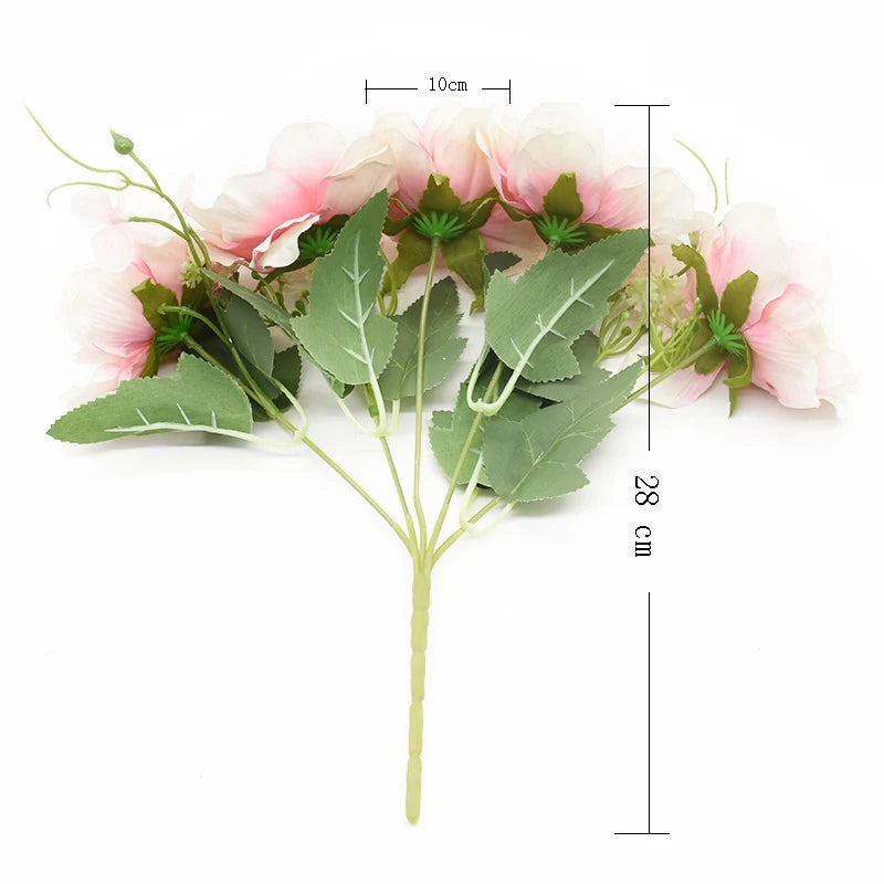1 Bouquet of Peonies Artificial Flowers Home Decor Accessories Wedding Vases for Dining Table Indoor Furnishings Photo Props