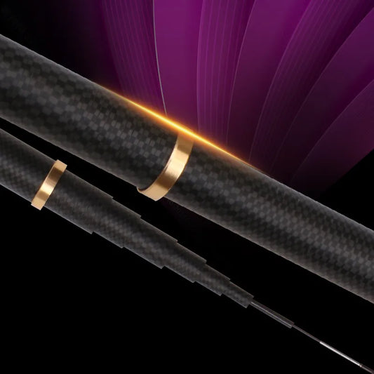 Super Light Hard Fishing Rod 98% High Carbon Fiber Telescopic Black Handle Stream Freshwater Pole3.6M7.2M9M10M Travel Carp Rod