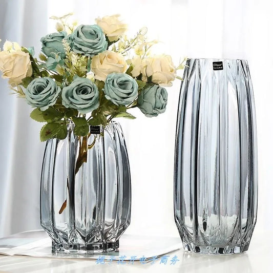 Vase Home Decor Large Glass Vases Bottle Transparent Hydroponic Terrarium Room Flower Decoration Vase стекл ваза для цветов