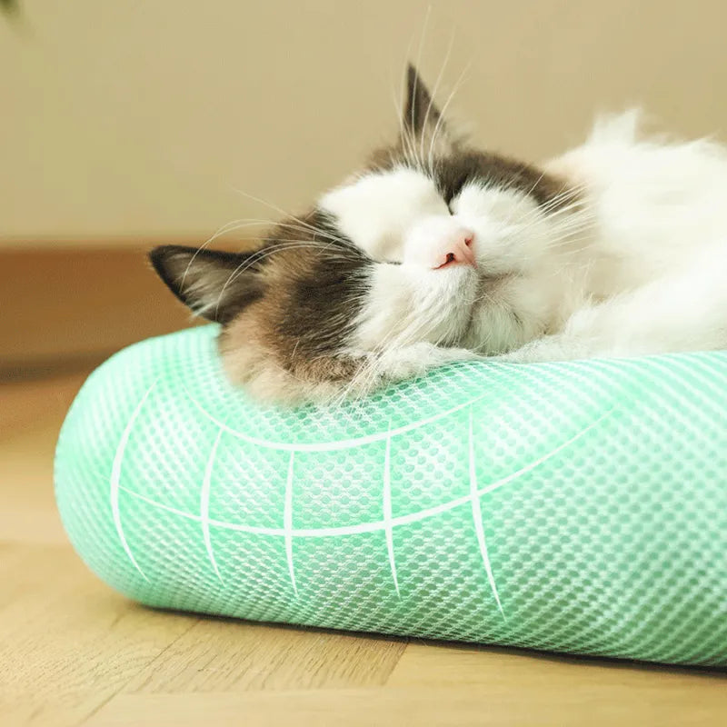 MADDEN  Summer Cooling Pet Cat Bed Cushion Ice Pad Dog Sleeping Square Mat for Puppy Dogs Cats Pet Kennel Top Quality Cool Cold