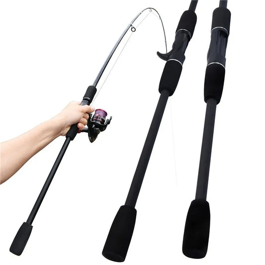 CATCH.U Fishing Rod Glass/Carbon Fiber 1.8m Spinning /Casting Lure Pole Bait WT 2-10g Line WT 4-10LB Fast Bass Fishing Rods