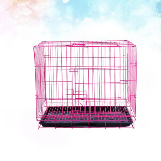 Indoor Cat Cage Dog Cage Pets Dog Crate Wire Pet Cage Dog Folding Cage Single Door Crate Metal Dog Crate
