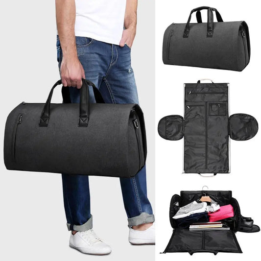 Garment Bag For Travel Men's Portable Travel Bag Business Suit Duffel Bag Shoe Luggage Bag Multi Functional Bag Cross Wash U4H8