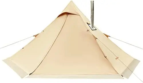 Tent with Stove Jack, 4 Season Cotton Hot Teepee Tent with Snow Skirt, Set-up Rainfly, for Glamping, Camping, Hiking, Wind-Proof