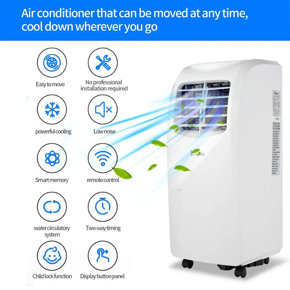 115V Air Conditioner Abs Side Outlet Mobile Portable Refrigeration Machine With Remote Control