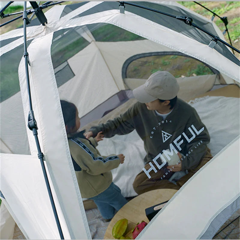 HOMFUL New Arrival Wholesale Glamping Automatic Instant Waterproof Camping Tents Pop Up Outdoor Tent