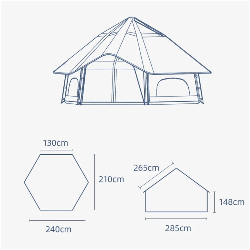 HOMFUL New Arrival Wholesale Glamping Automatic Instant Waterproof Camping Tents Pop Up Outdoor Tent