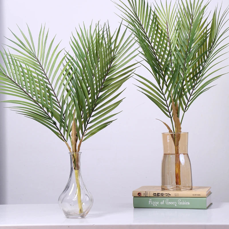 60-123CM Artificial  Palm  Tree Fake Plants Plastic Leaf Fake Tree For Home Wedding  Garden  Floor  Living Room  Decorations
