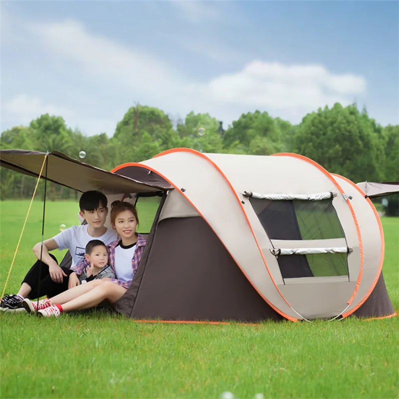 3/4 People Automatic Instant Tent Outdoor Waterproof Camping Glamping Pop Up Tents for Family  Avance Para Furgoneta Camping
