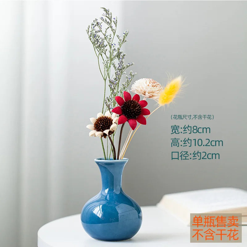 Modern Flower Vases For Homes Home Living Room Decoration Accessories Creative Flower-arranging Ceramic Vase